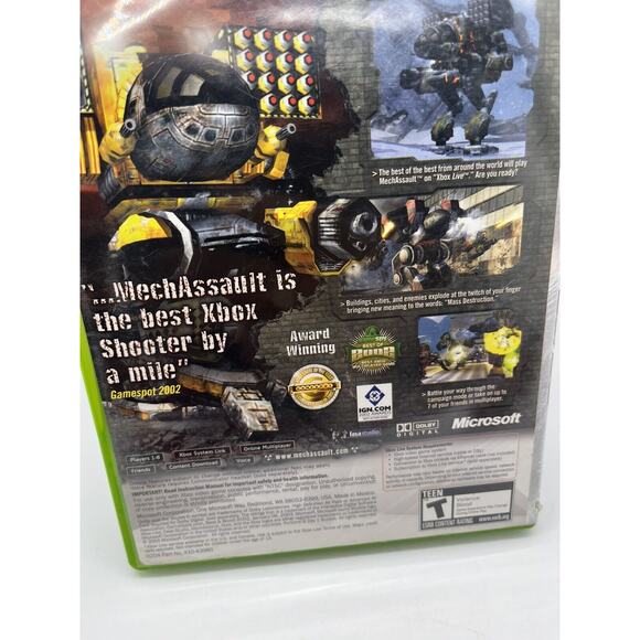 Microsoft XBOX 2003 Platinum Hits MECHASSAULT Video Game TESTED & WORKS! - Picture 4 of 8